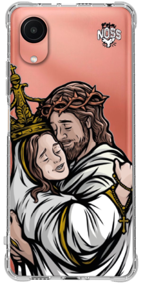 Capinha Para Celular Tudo com Jesus Nada sem Maria