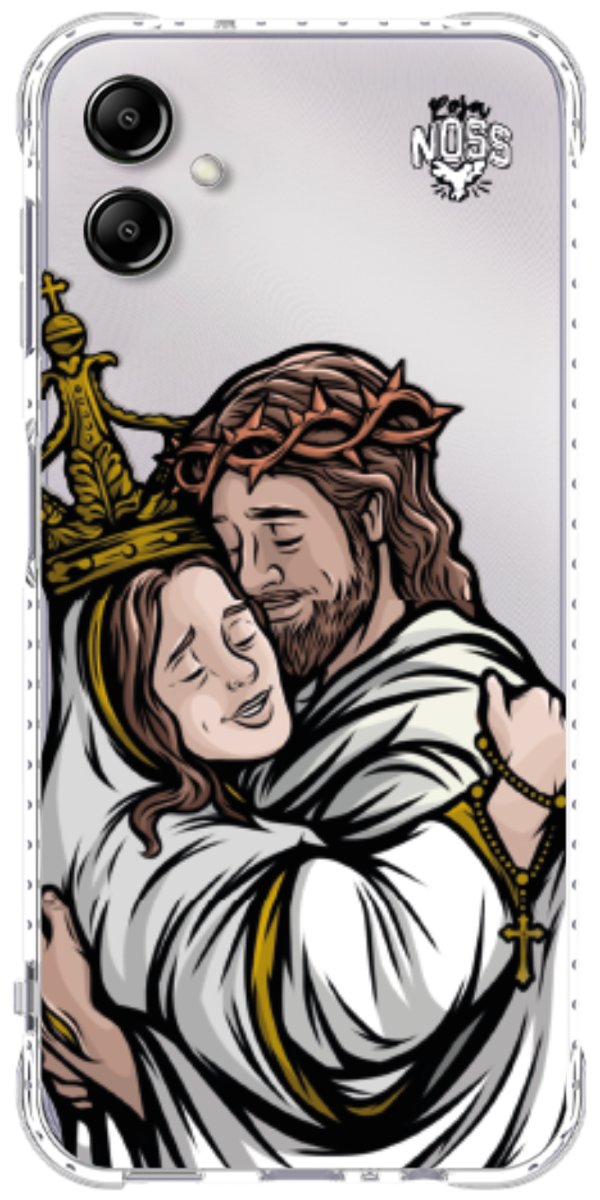 Capinha Para Celular Tudo com Jesus Nada sem Maria