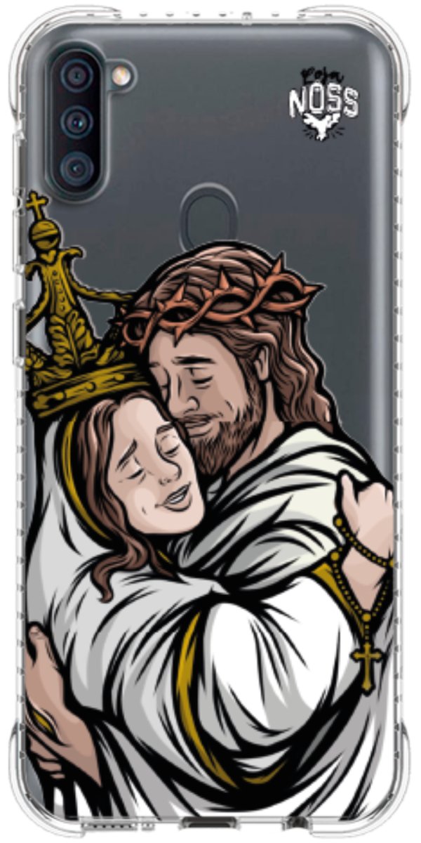 Capinha Para Celular Tudo com Jesus Nada sem Maria