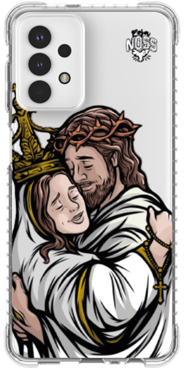 Capinha Para Celular Tudo com Jesus Nada sem Maria