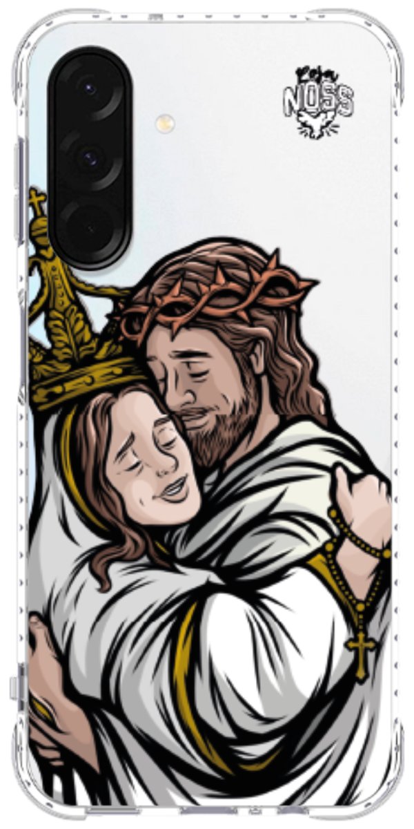 Capinha Para Celular Tudo com Jesus Nada sem Maria