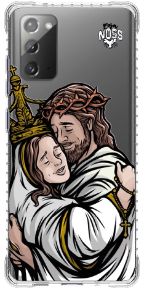 Capinha Para Celular Tudo com Jesus Nada sem Maria