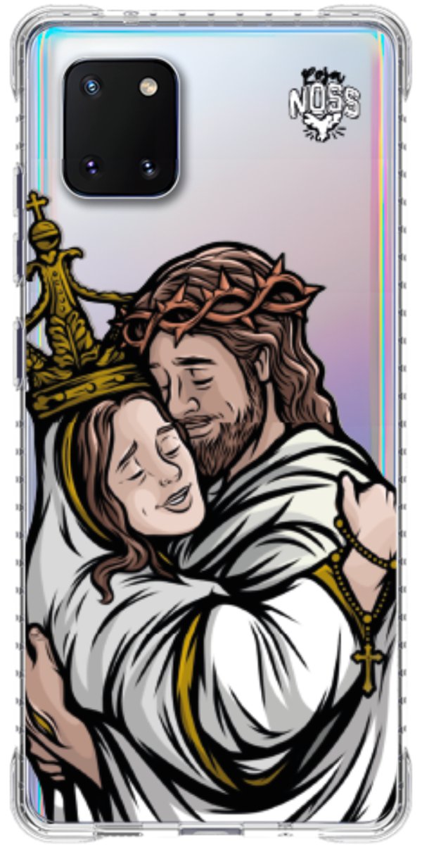 Capinha Para Celular Tudo com Jesus Nada sem Maria