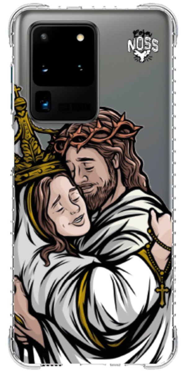 Capinha Para Celular Tudo com Jesus Nada sem Maria