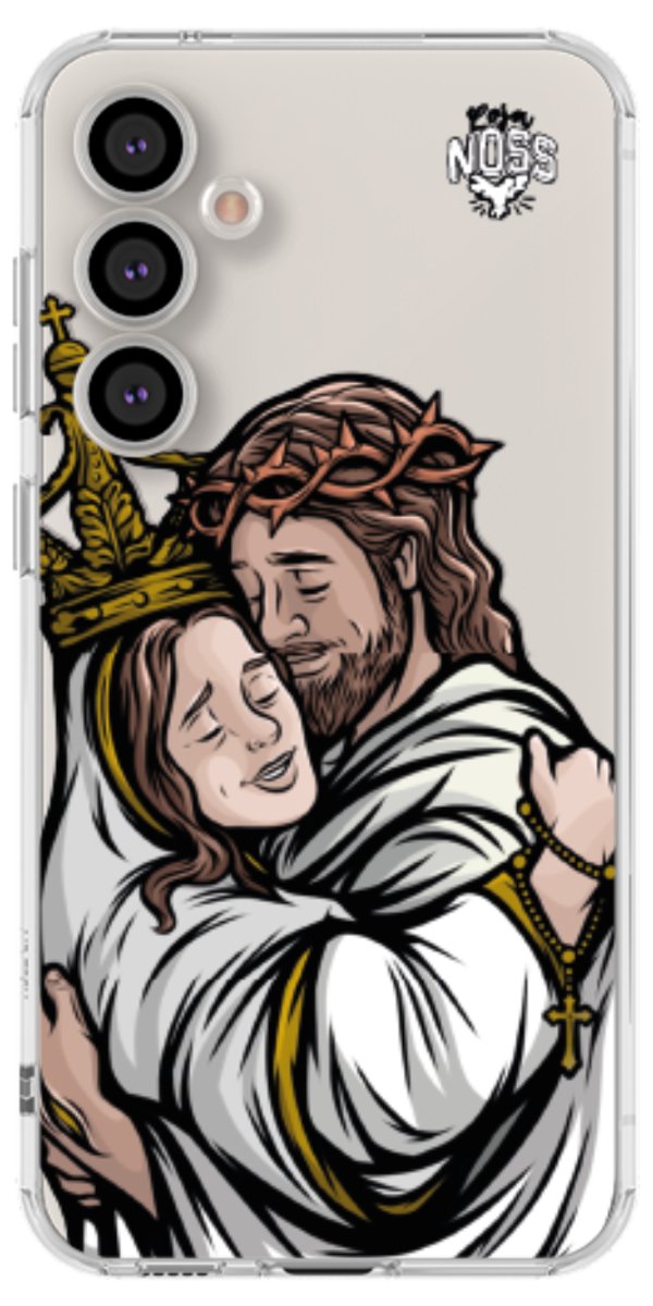Capinha Para Celular Tudo com Jesus Nada sem Maria