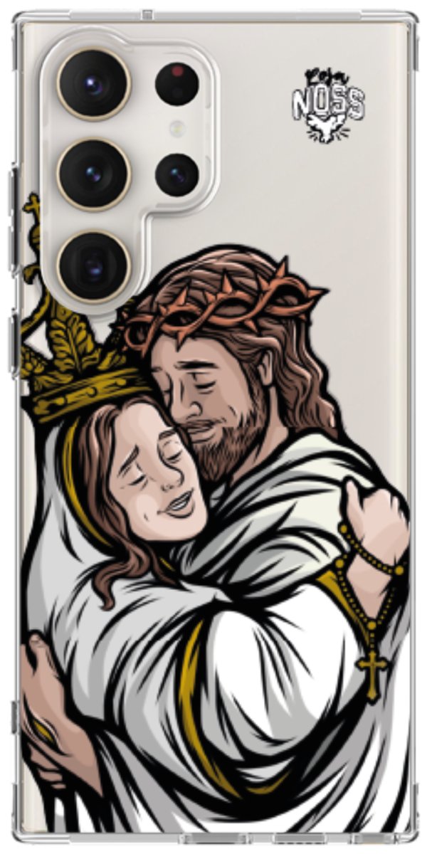Capinha Para Celular Tudo com Jesus Nada sem Maria