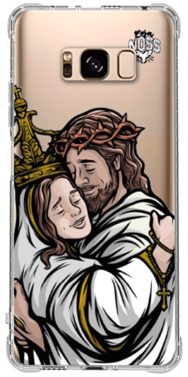 Capinha Para Celular Tudo com Jesus Nada sem Maria