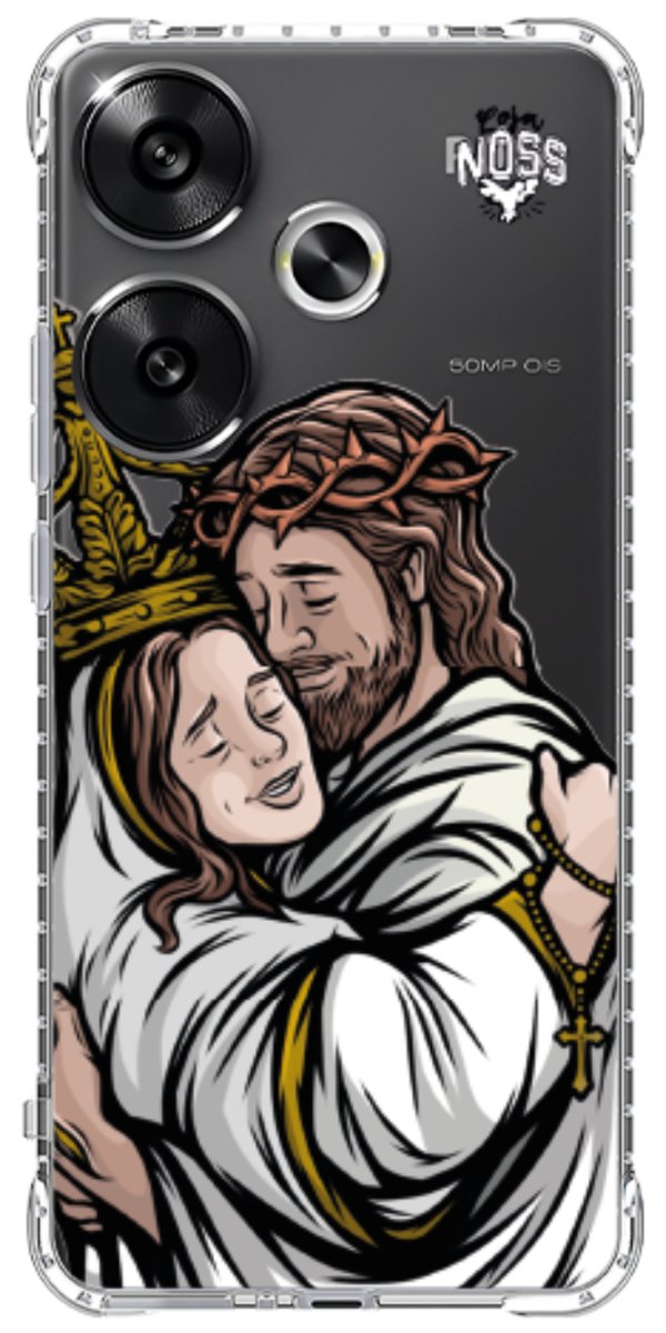 Capinha Para Celular Tudo com Jesus Nada sem Maria