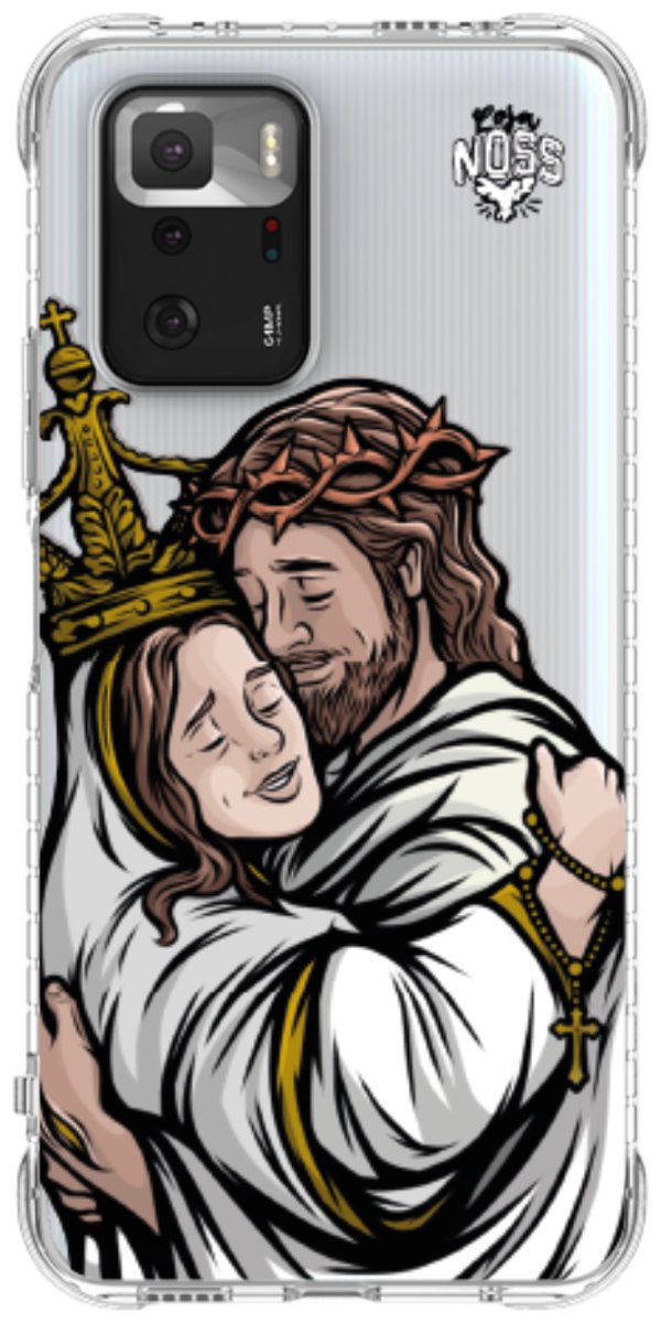 Capinha Para Celular Tudo com Jesus Nada sem Maria