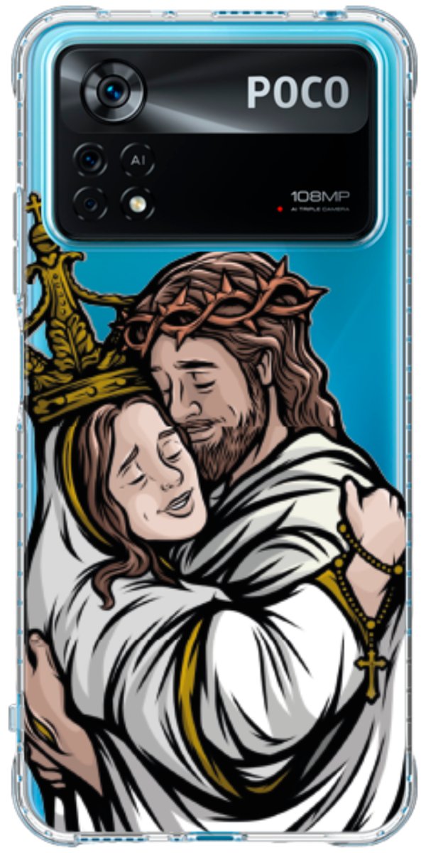 Capinha Para Celular Tudo com Jesus Nada sem Maria