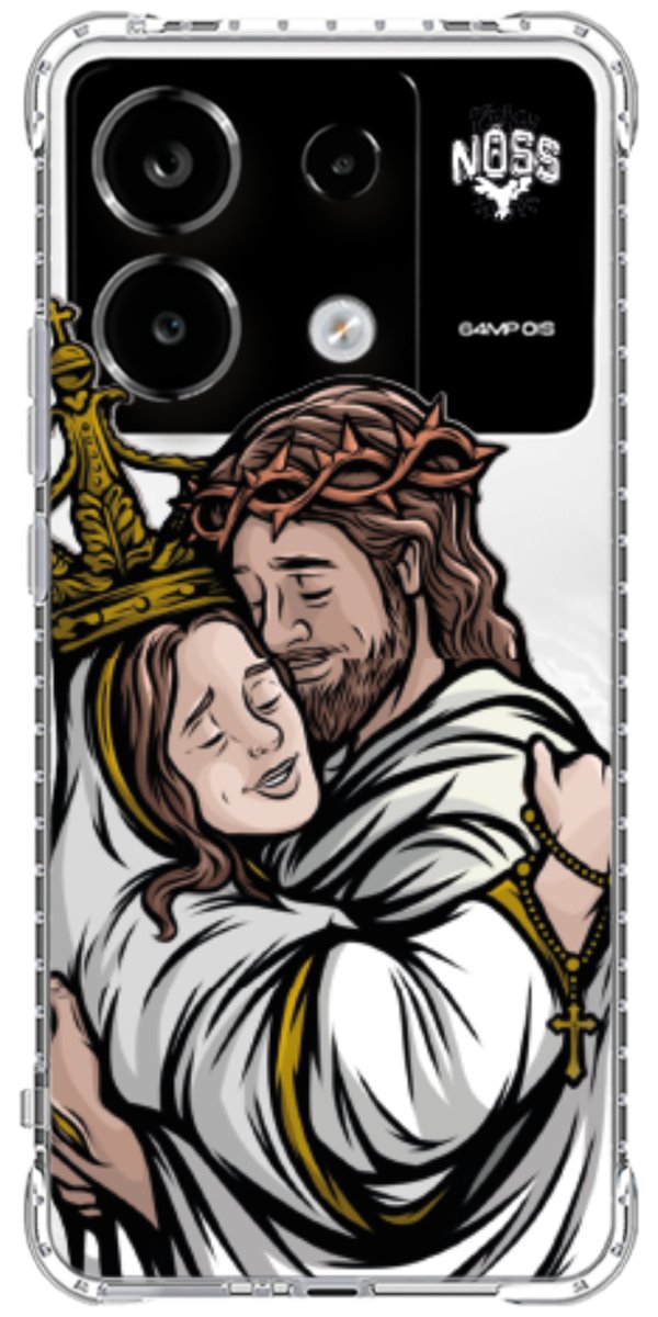 Capinha Para Celular Tudo com Jesus Nada sem Maria
