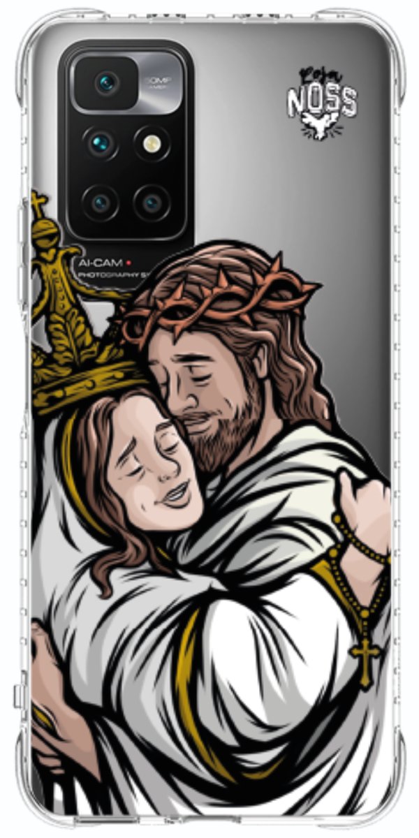 Capinha Para Celular Tudo com Jesus Nada sem Maria