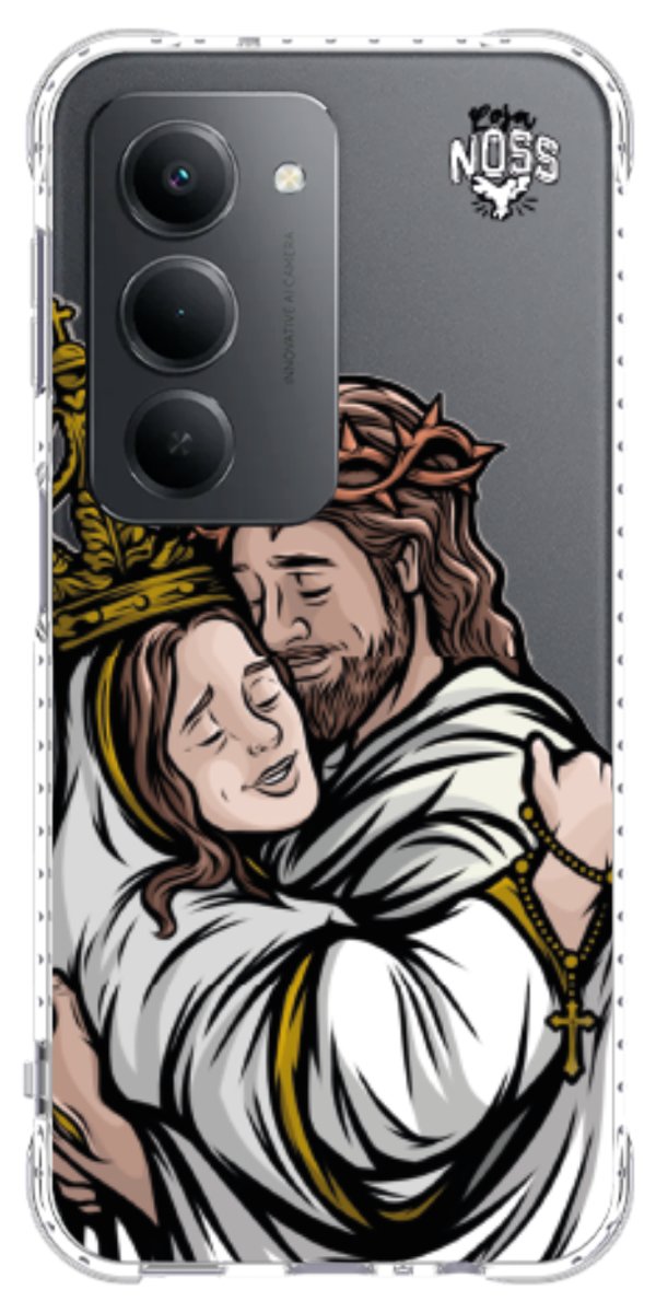 Capinha Para Celular Tudo com Jesus Nada sem Maria