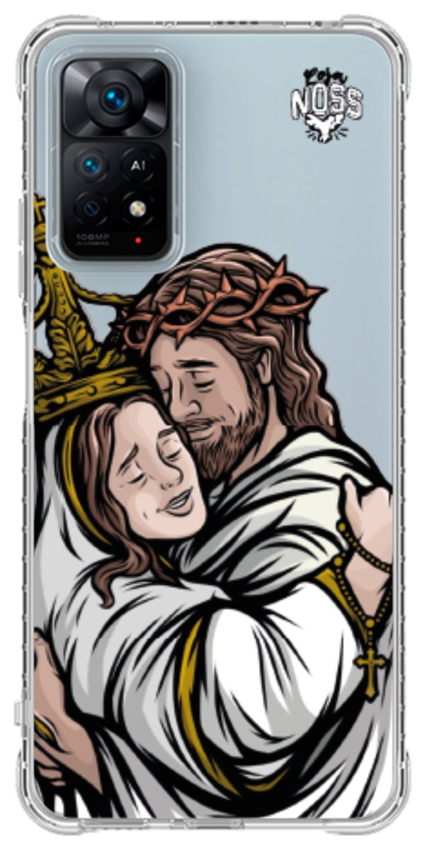 Capinha Para Celular Tudo com Jesus Nada sem Maria