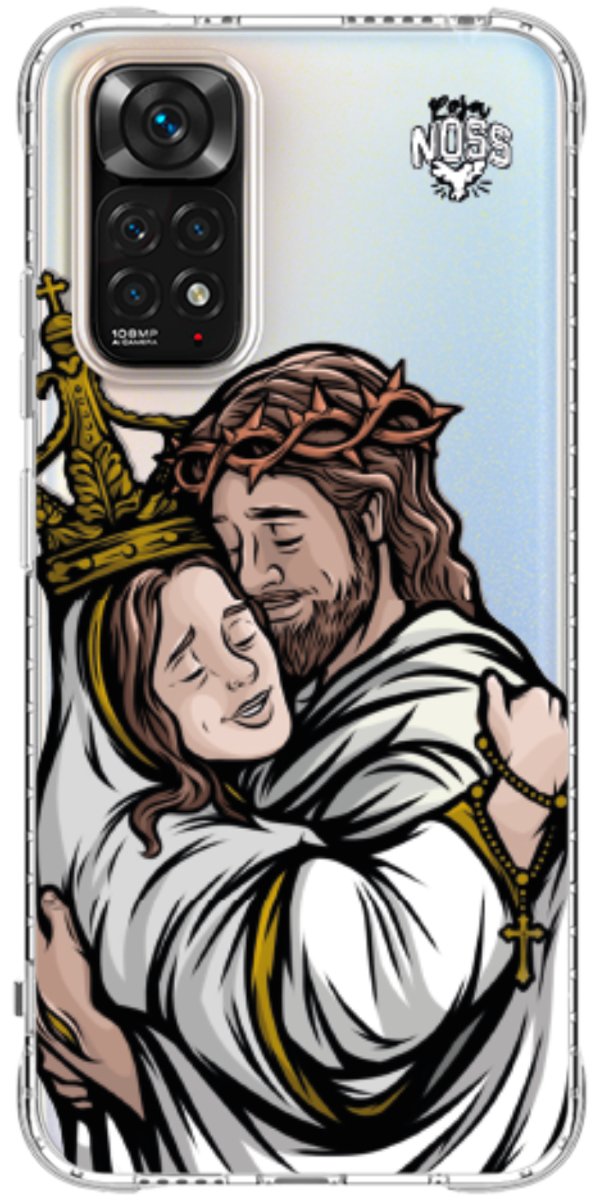 Capinha Para Celular Tudo com Jesus Nada sem Maria