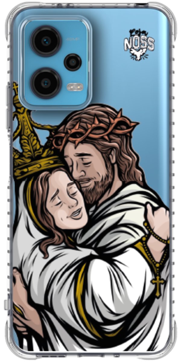 Capinha Para Celular Tudo com Jesus Nada sem Maria