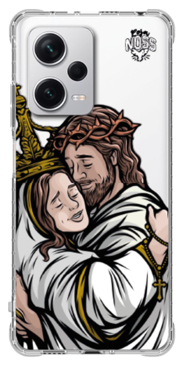 Capinha Para Celular Tudo com Jesus Nada sem Maria