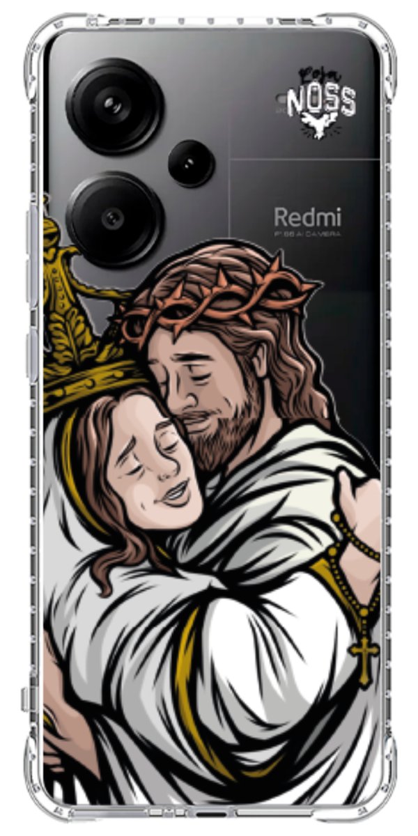 Capinha Para Celular Tudo com Jesus Nada sem Maria