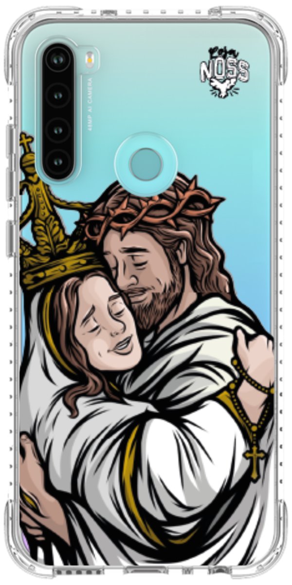Capinha Para Celular Tudo com Jesus Nada sem Maria