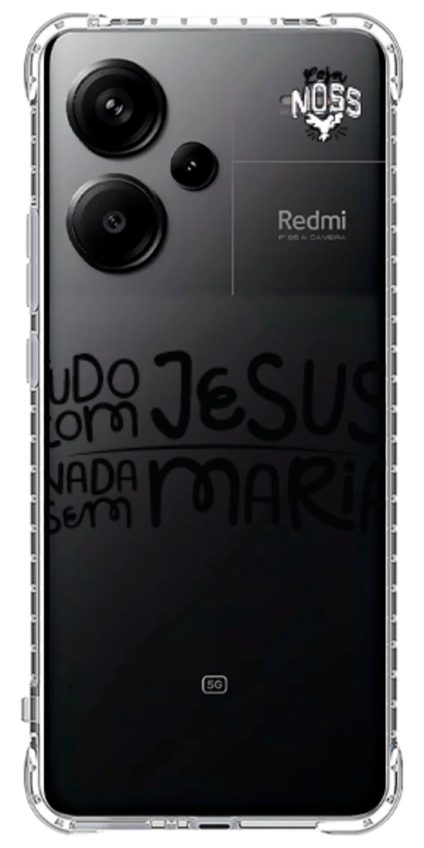 Capinha para Celular Tudo com Jesus Nada sem Maria
