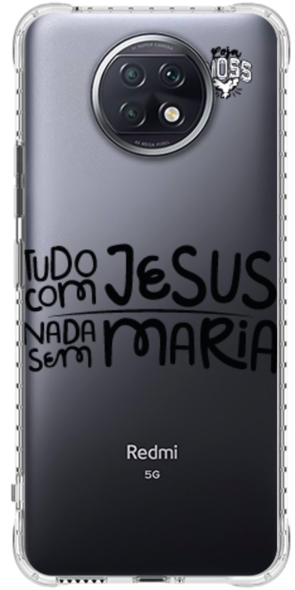 Capinha para Celular Tudo com Jesus Nada sem Maria