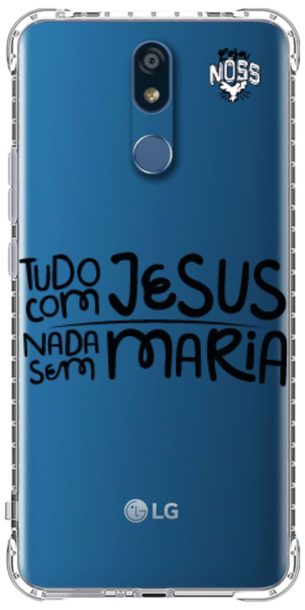 Capinha para Celular Tudo com Jesus Nada sem Maria