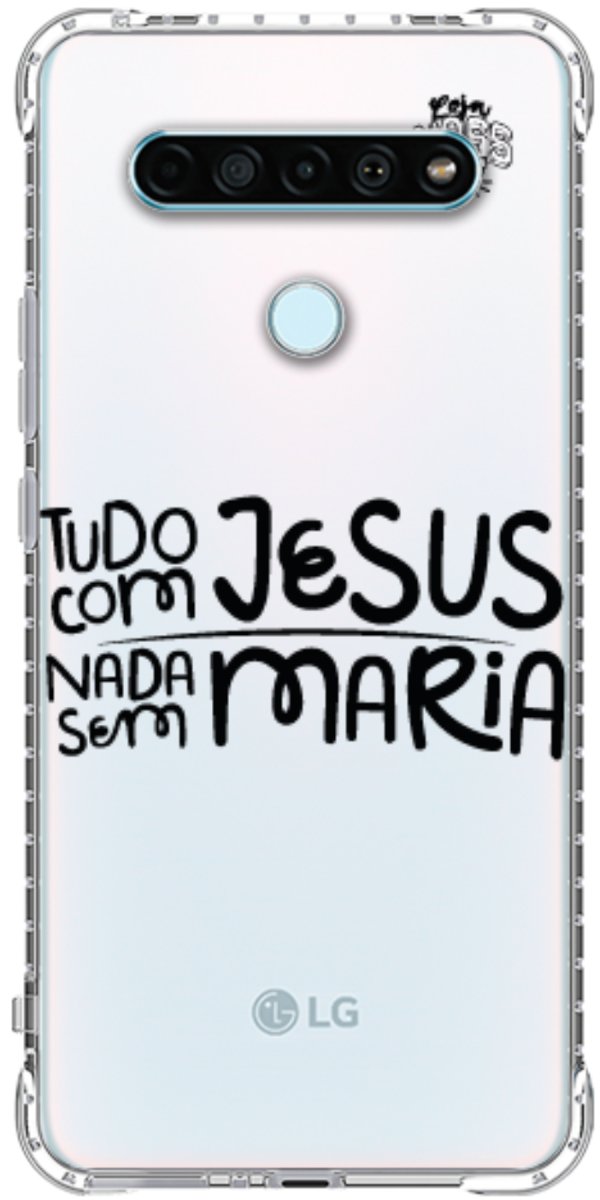 Capinha para Celular Tudo com Jesus Nada sem Maria
