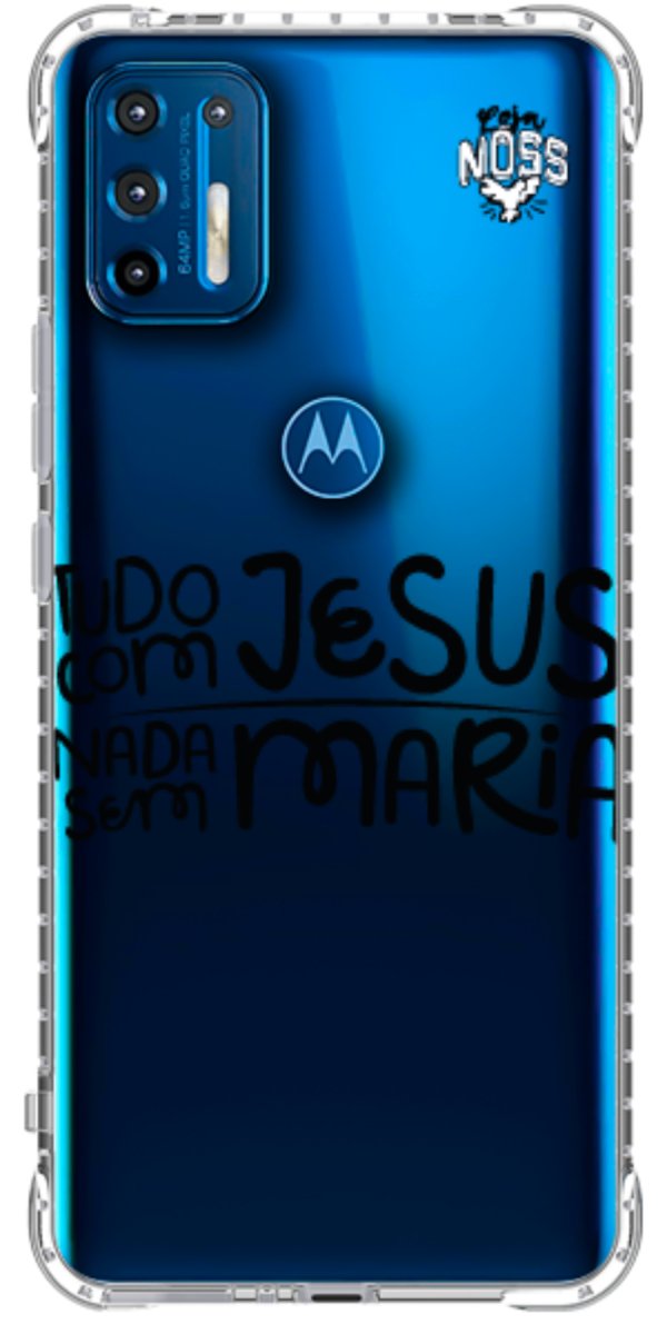 Capinha para Celular Tudo com Jesus Nada sem Maria