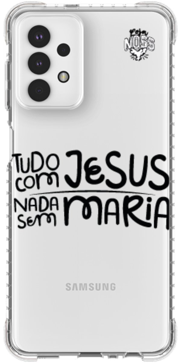 Capinha para Celular Tudo com Jesus Nada sem Maria