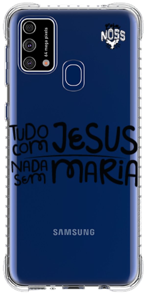 Capinha para Celular Tudo com Jesus Nada sem Maria
