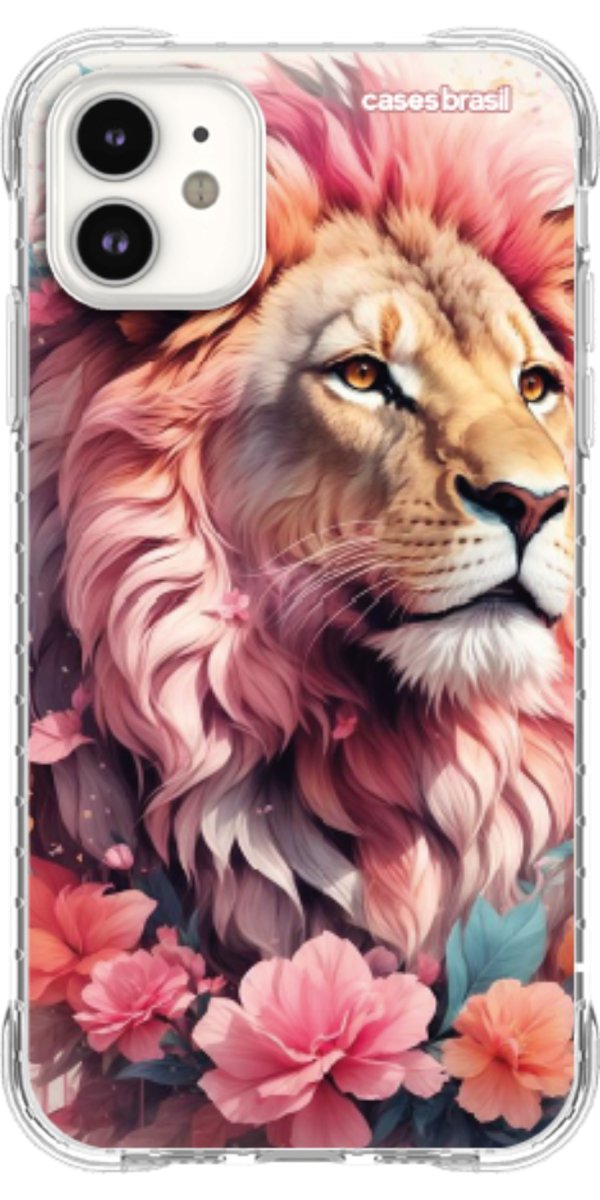 Capinha para Celular Leão Floral