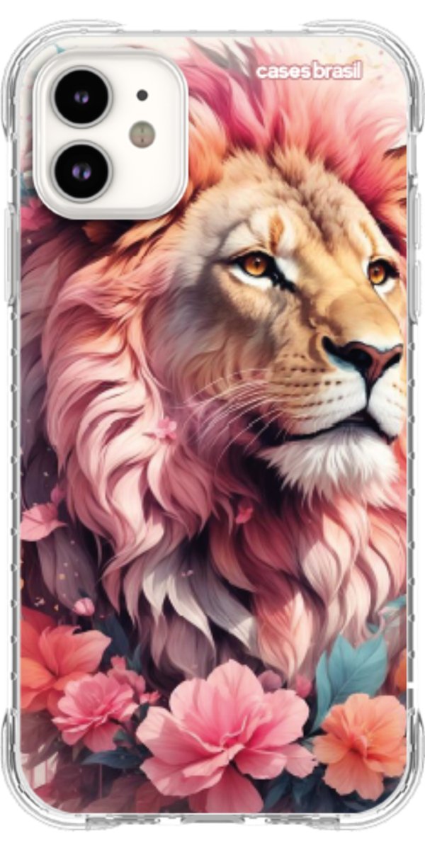 Capinha para Celular Leão Floral