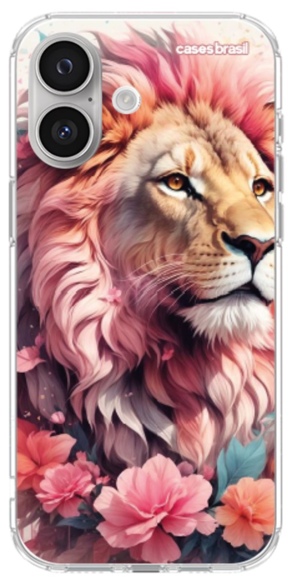 Capinha para Celular Leão Floral
