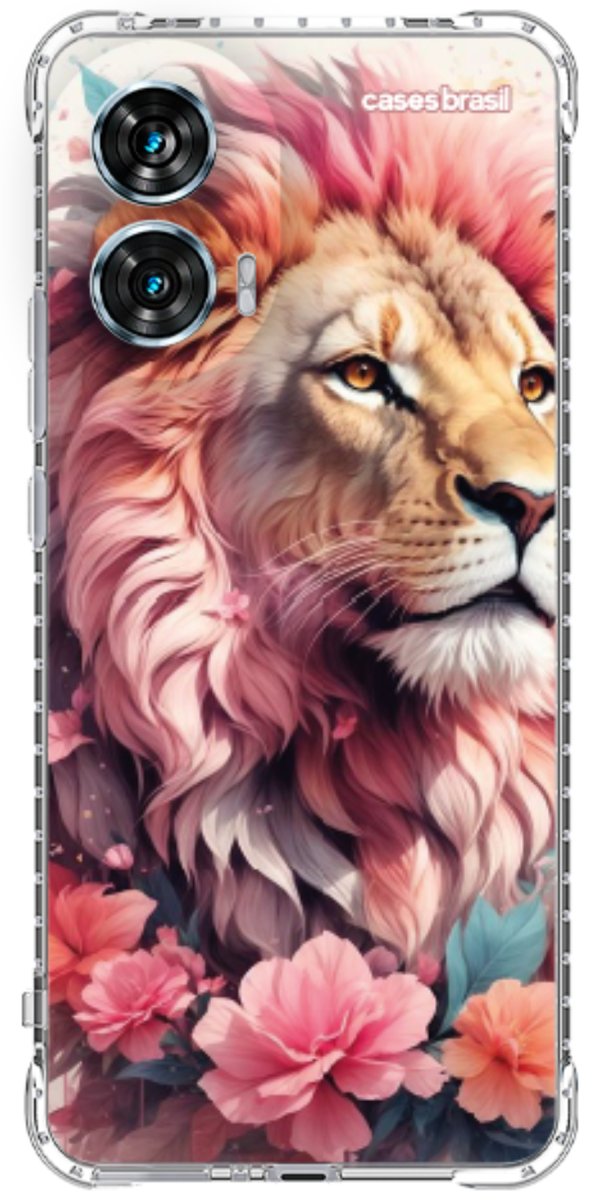 Capinha para Celular Leão Floral