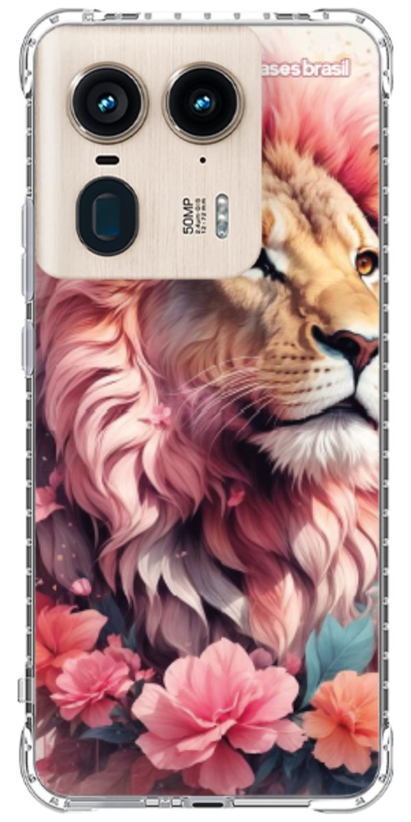 Capinha para Celular Leão Floral