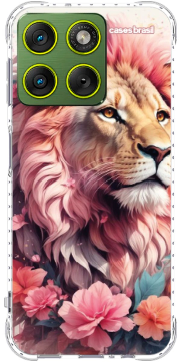 Capinha para Celular Leão Floral