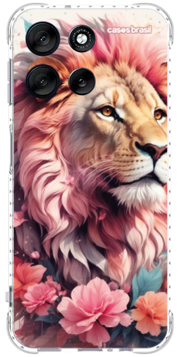 Capinha para Celular Leão Floral