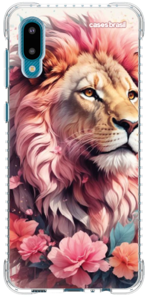 Capinha para Celular Leão Floral