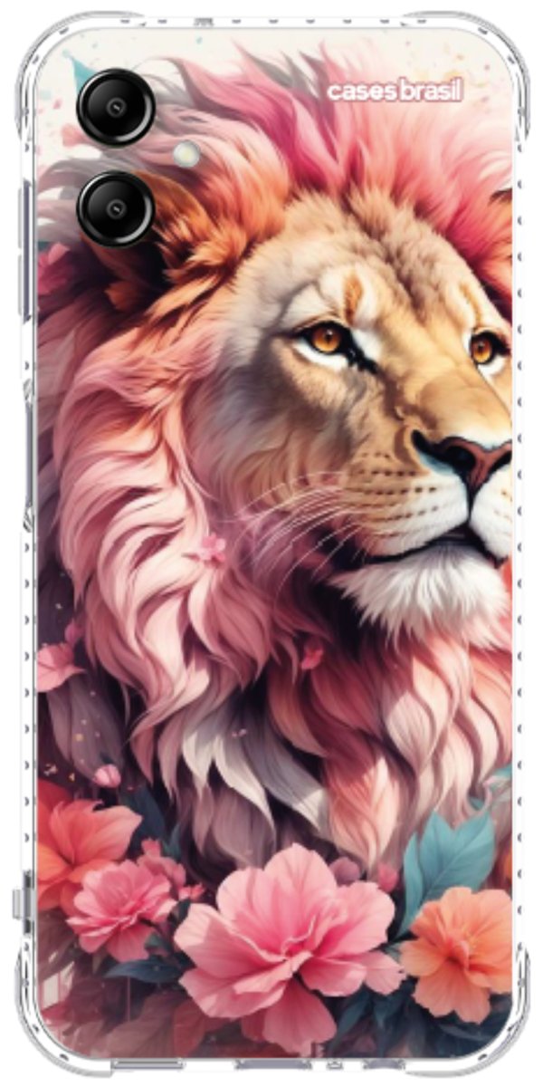 Capinha para Celular Leão Floral