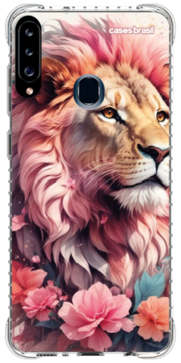 Capinha para Celular Leão Floral