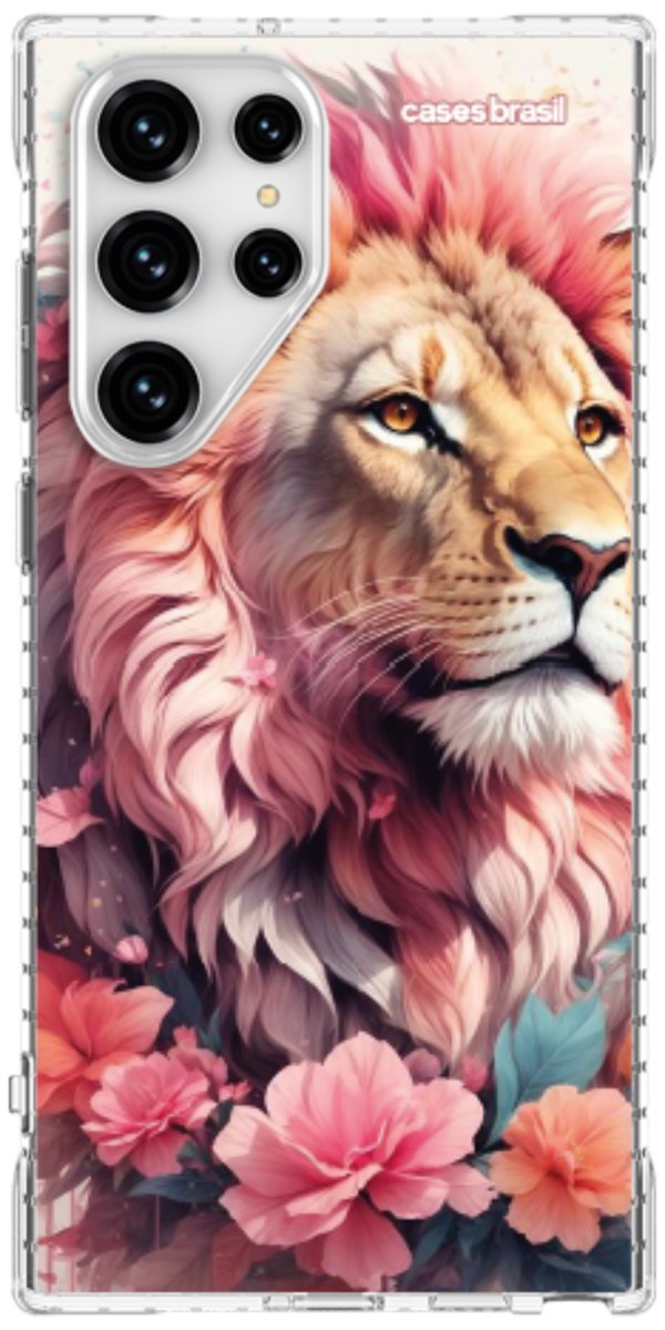 Capinha para Celular Leão Floral