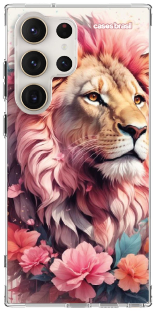 Capinha para Celular Leão Floral