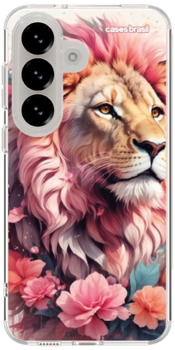 Capinha para Celular Leão Floral