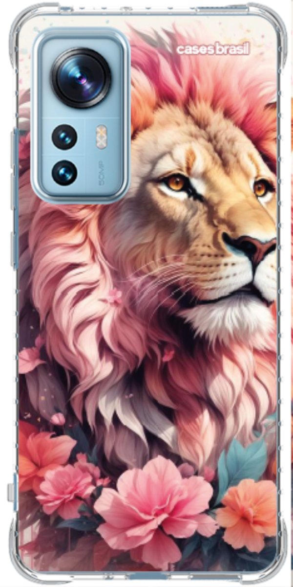 Capinha para Celular Leão Floral