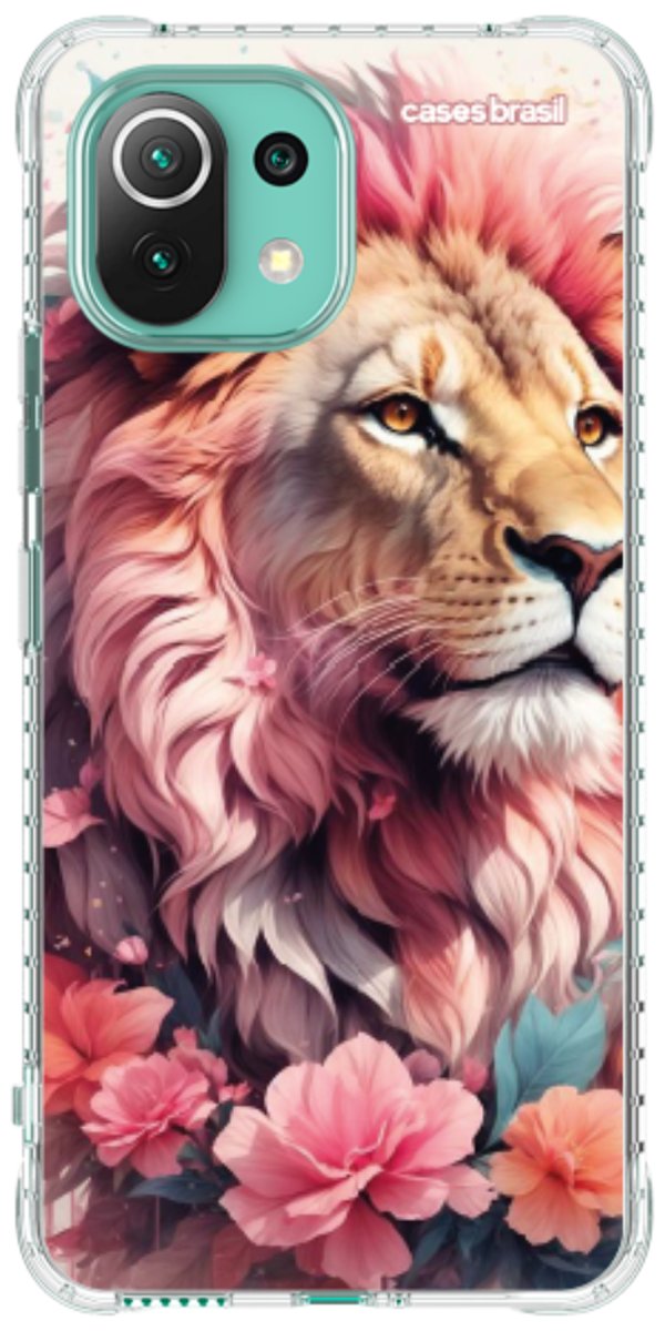 Capinha para Celular Leão Floral