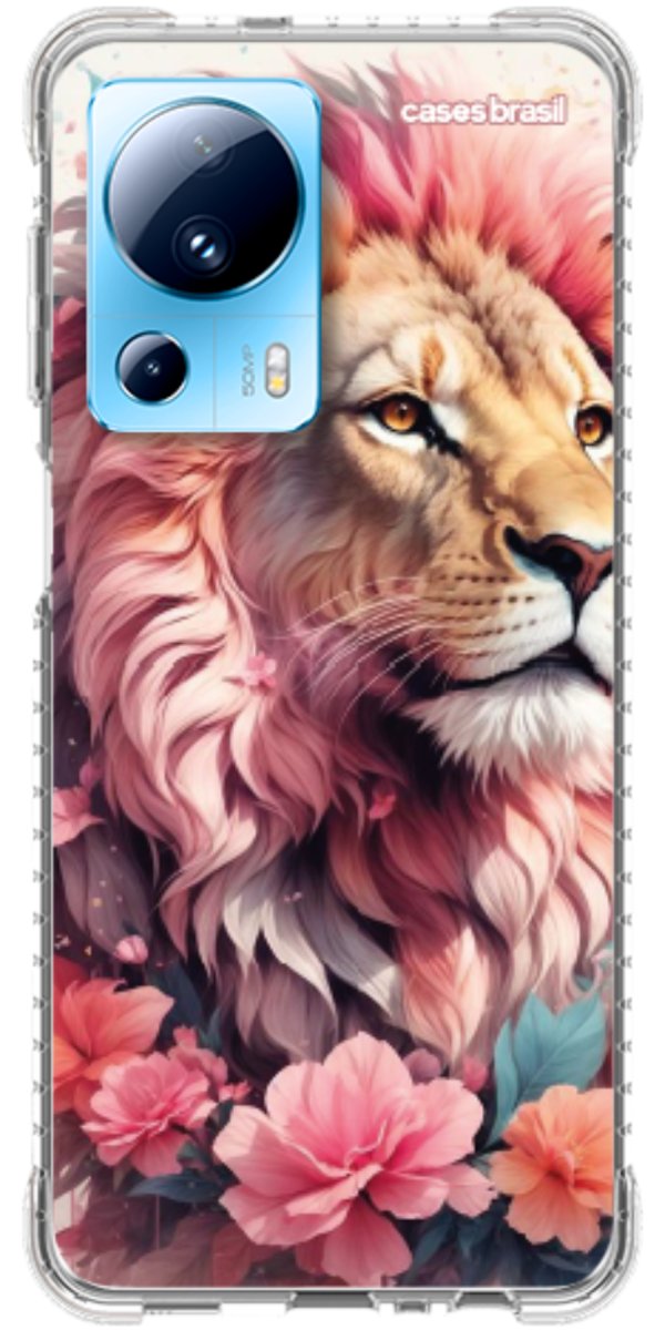 Capinha para Celular Leão Floral