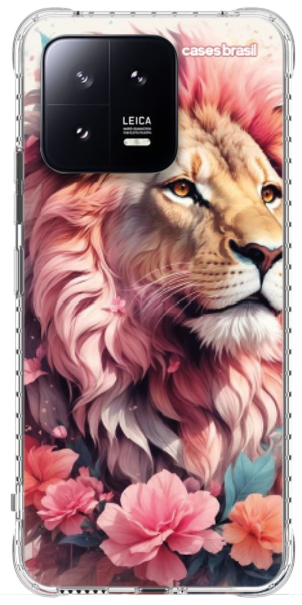 Capinha para Celular Leão Floral