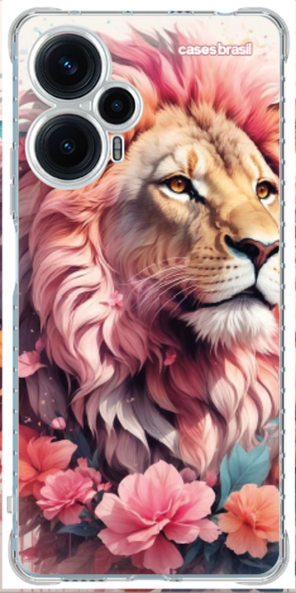 Capinha para Celular Leão Floral