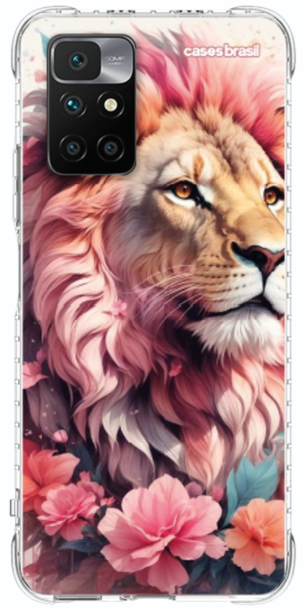 Capinha para Celular Leão Floral