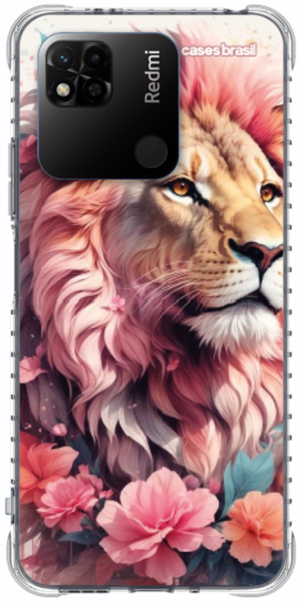 Capinha para Celular Leão Floral